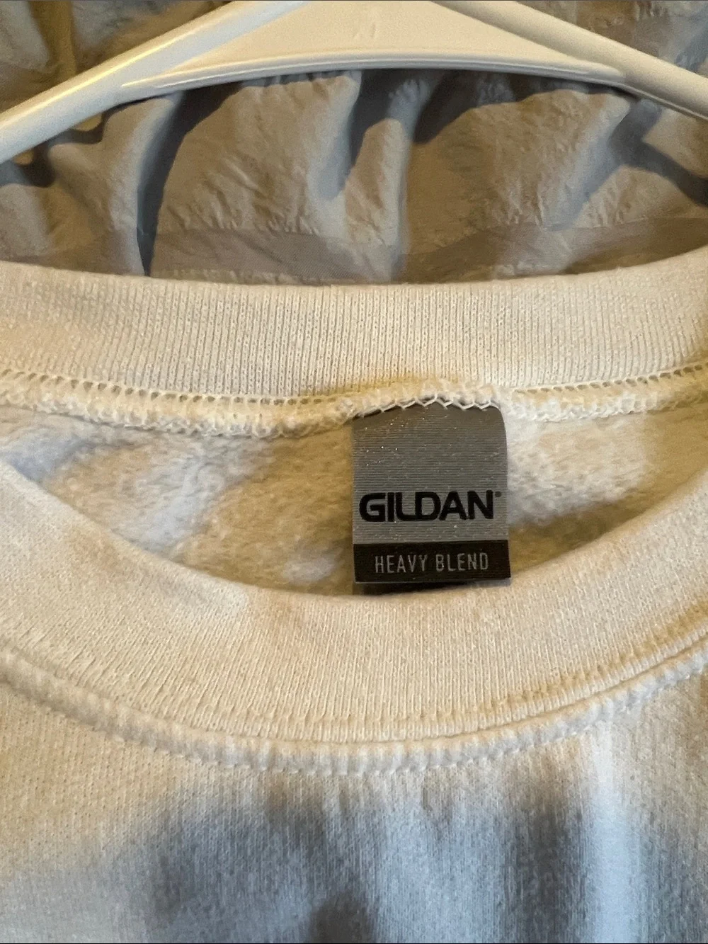 Gildan White Crewneck Sweatshirt